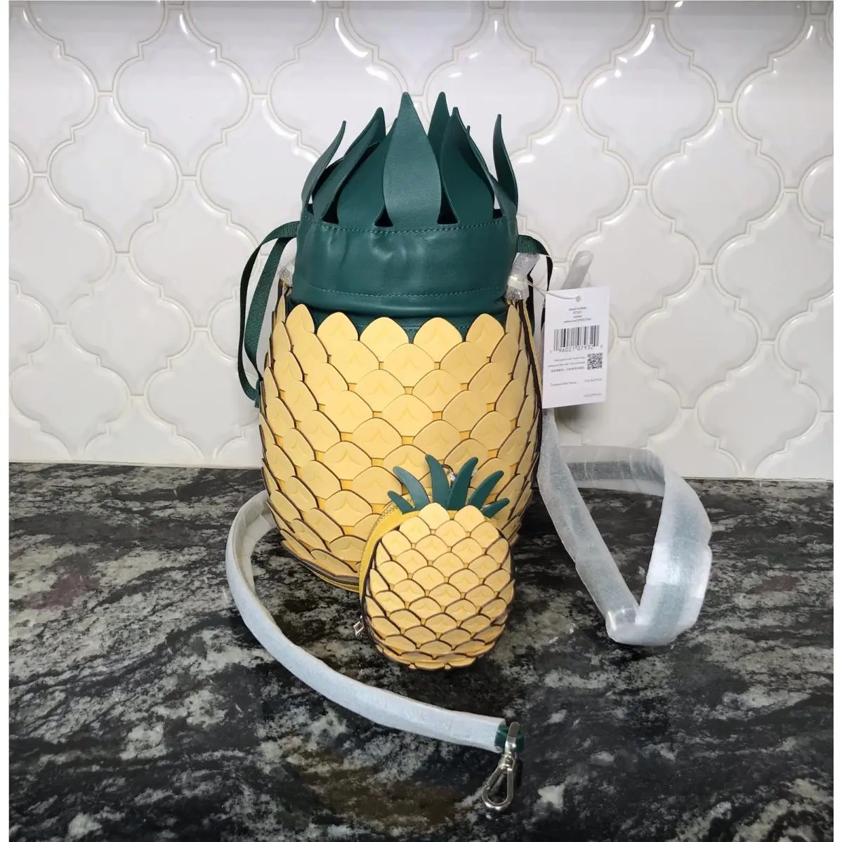 Kate Spade Pineapple Colada Crossbody Bag Coin Purse New