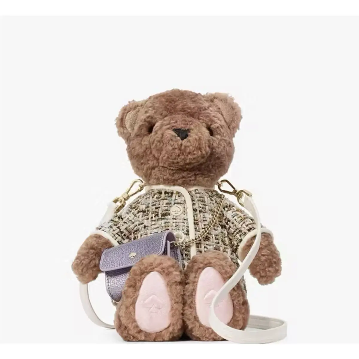 Kate Spade Teddy Bear Backpack Purse Holiday Novelty Shoulder Crossbody Bag