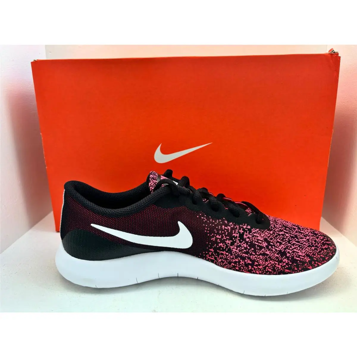 Nike shoes - Nike Flex Contact - Flex Contact - 917937-001 - BLACK/WHITE-RACER PINK 1