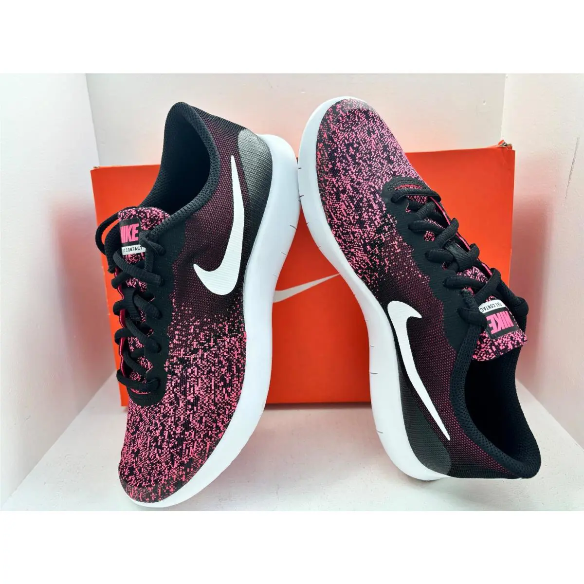 Nike shoes - Nike Flex Contact - Flex Contact - 917937-001 - BLACK/WHITE-RACER PINK 3