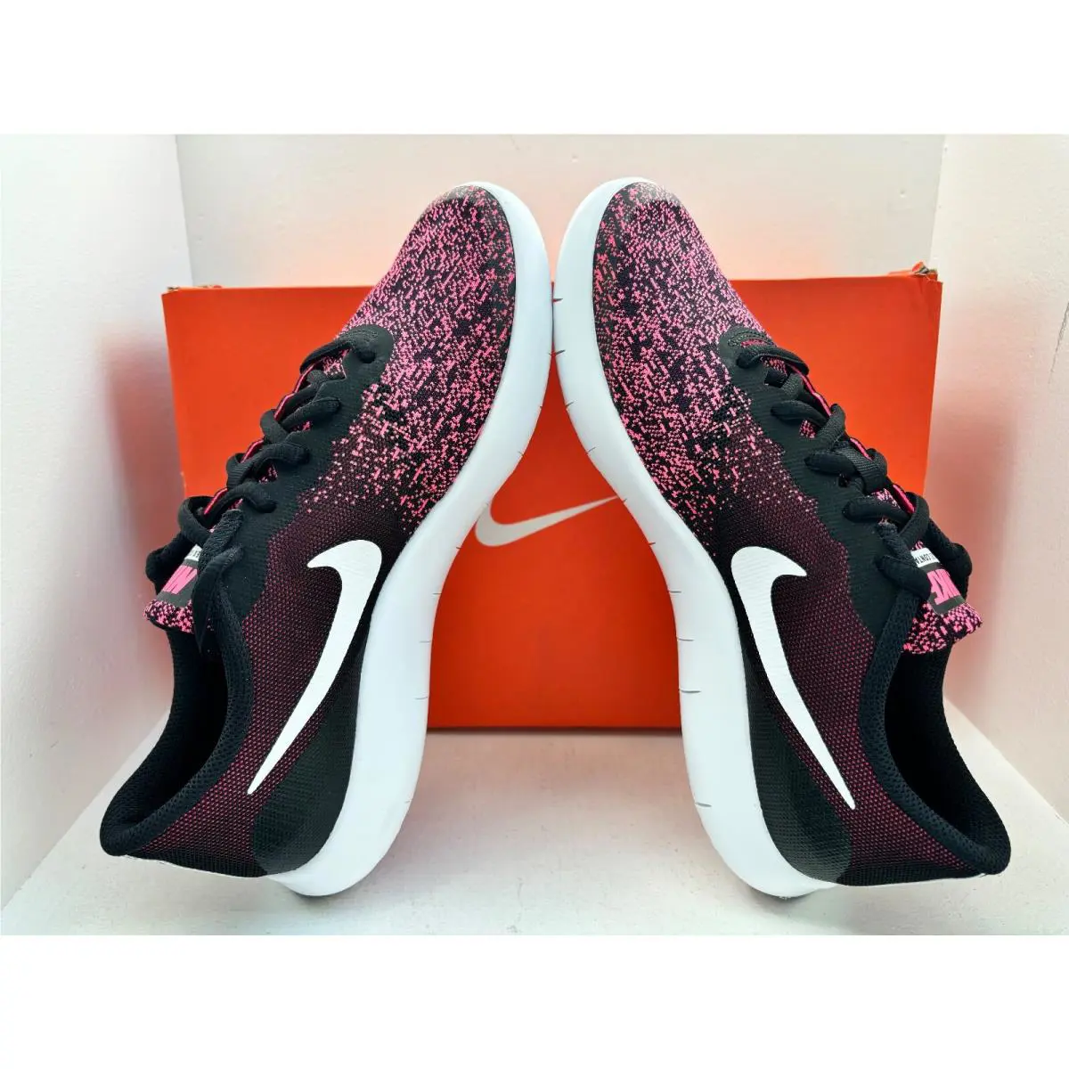 Nike shoes - Nike Flex Contact - Flex Contact - 917937-001 - BLACK/WHITE-RACER PINK 5