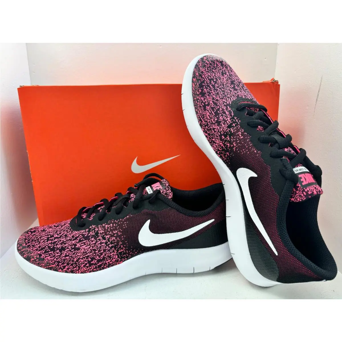 Nike shoes - Nike Flex Contact - Flex Contact - 917937-001 - BLACK/WHITE-RACER PINK 6