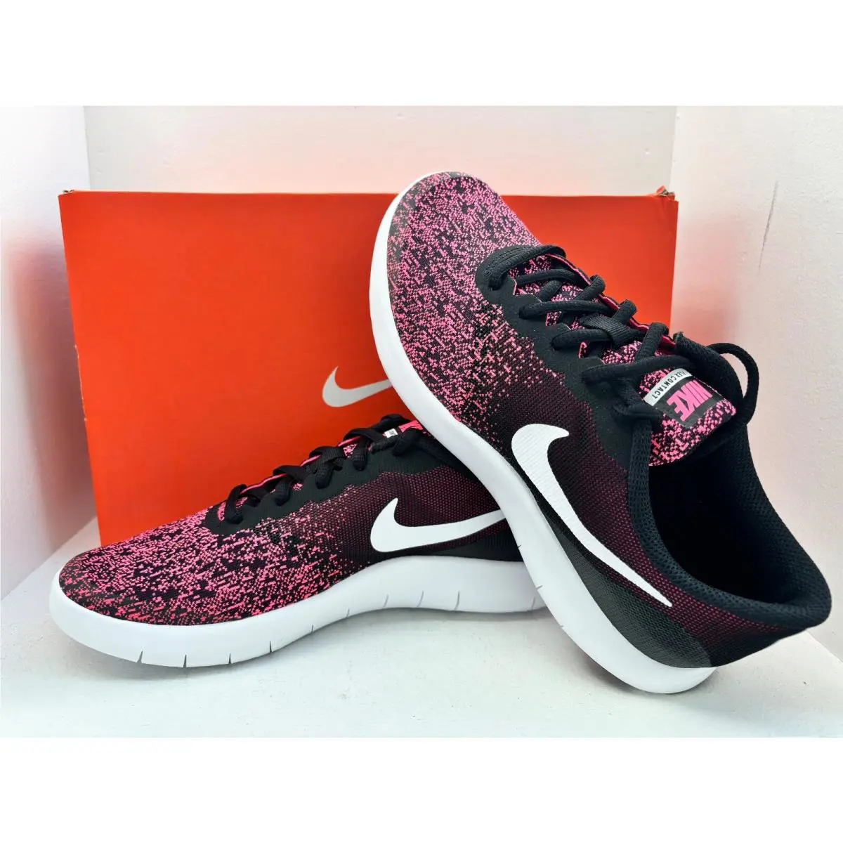 Nike shoes - Nike Flex Contact - Flex Contact - 917937-001 - BLACK/WHITE-RACER PINK 7