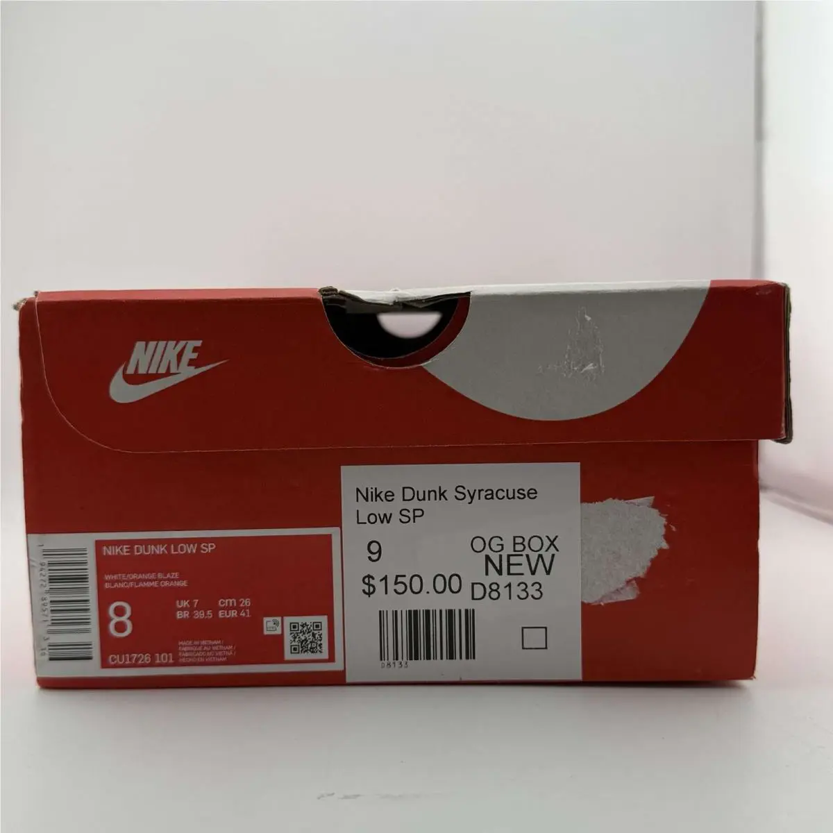 Nike shoes - CU1726101 - CU1726-101 - White/Orange Blaze 5