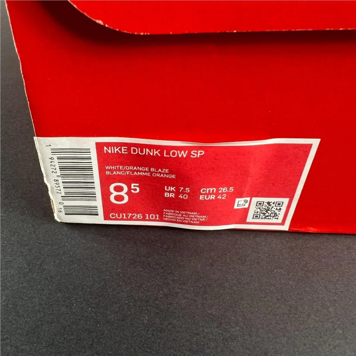 Nike shoes - Nike Dunk Low - Dunk Low - CU1726-101 - Orange (UPC: 0194272895720) 9