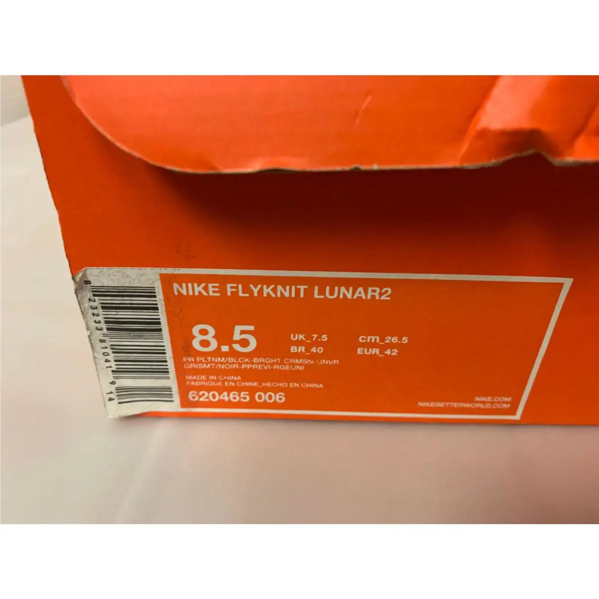 Nike shoes - Nike Flyknit Lunar - Flyknit Lunar - Red / Grey 0