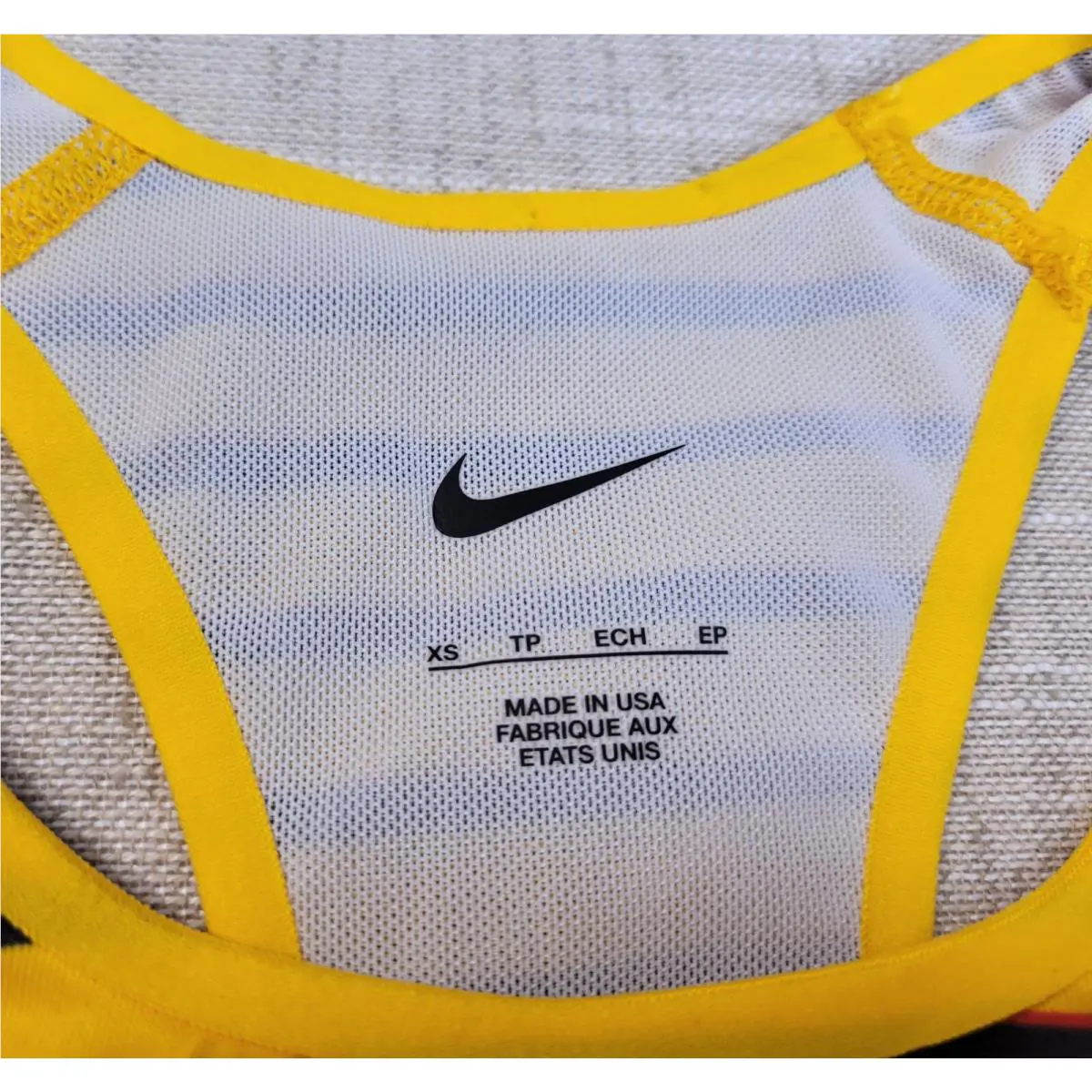 Nike clothing - Nike Pro Elite Uganda Racing Top - DD7965-728 - Yellow Black Red 5