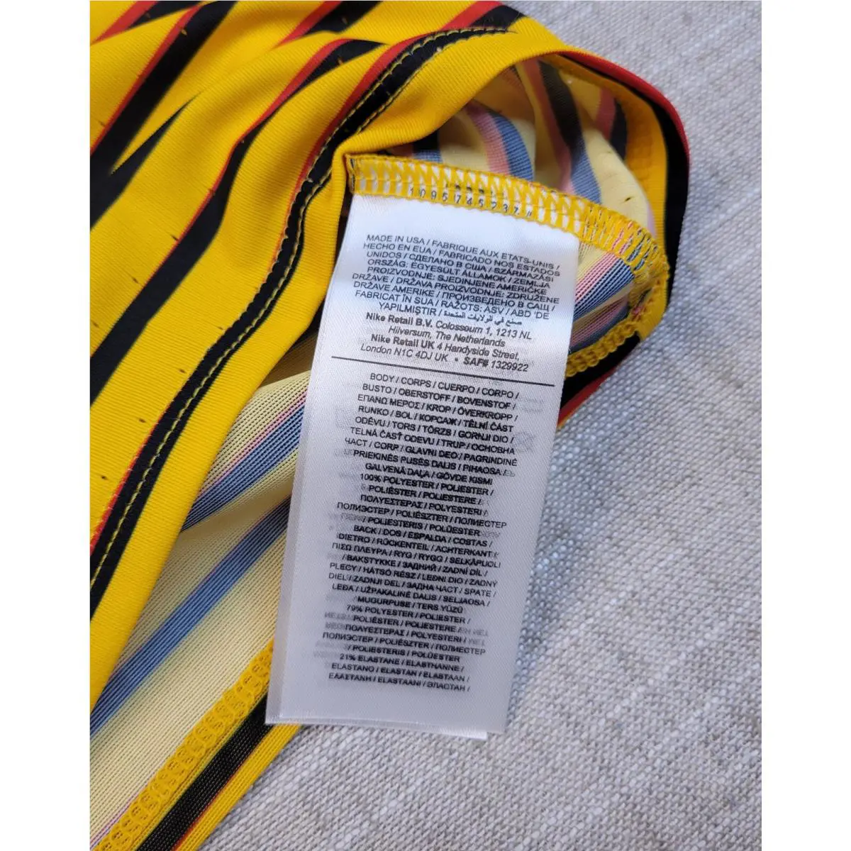 Nike clothing - Nike Pro Elite Uganda Racing Top - DD7965-728 - Yellow Black Red 7