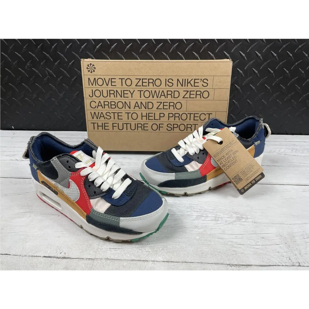 Nike Air Max 90 QS Legacy Size Womens US 6 DJ4878-400 W Box Patches