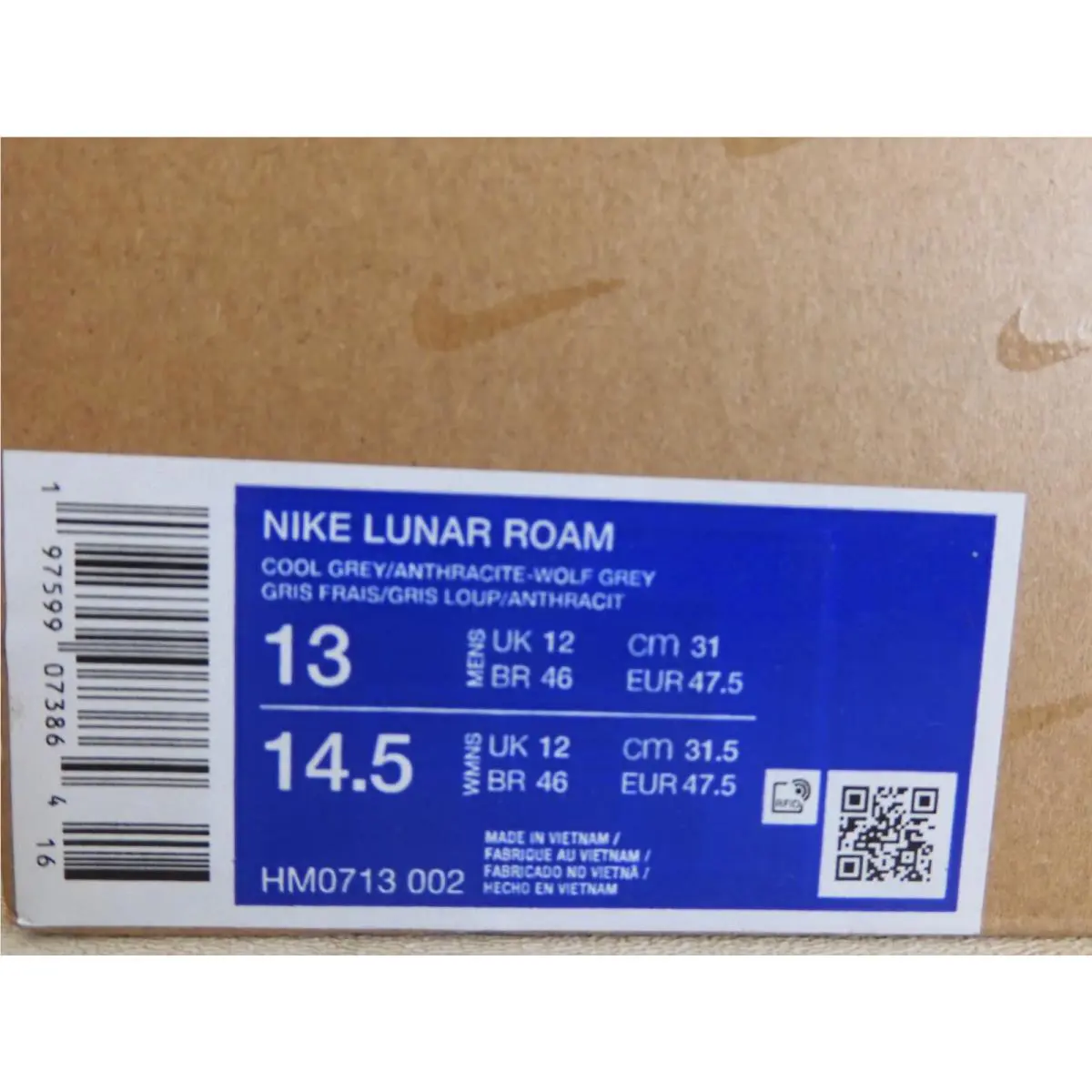 Nike shoes - Nike Lunar Roam - Lunar Roam - Hm0713-002 - Gray (UPC: 197599073864) 3