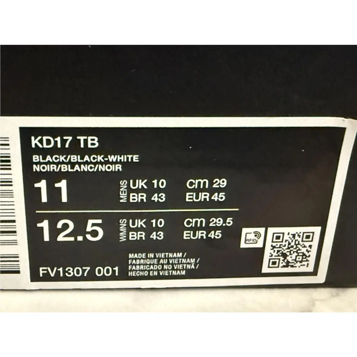 Nike shoes - Nike KD 17 - FV1307-001 - Black 7