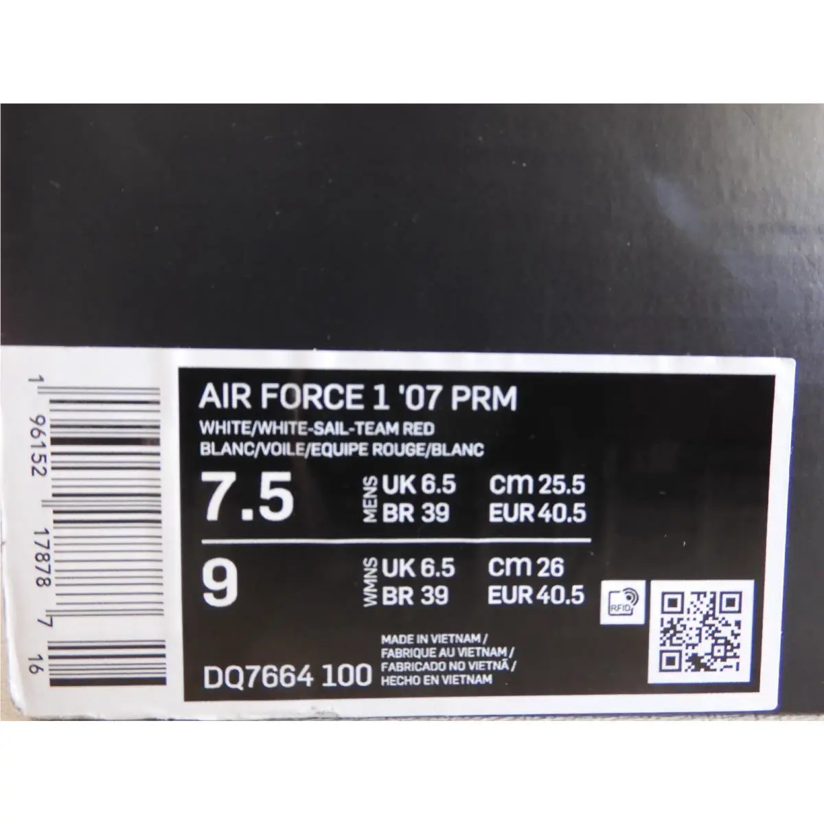 Nike shoes - Nike Air Force 1 `07 - DQ7664-100 - White (UPC: 196152178787) 3