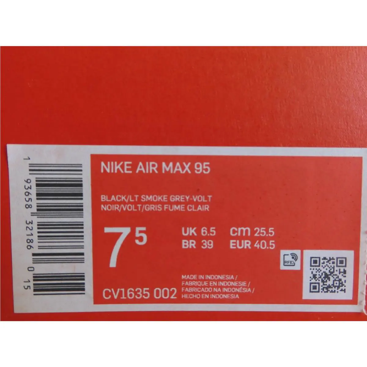 Nike shoes - Nike Air Max 95 - Air Max - CV1635-002 - Black (UPC: 193658321860) 3