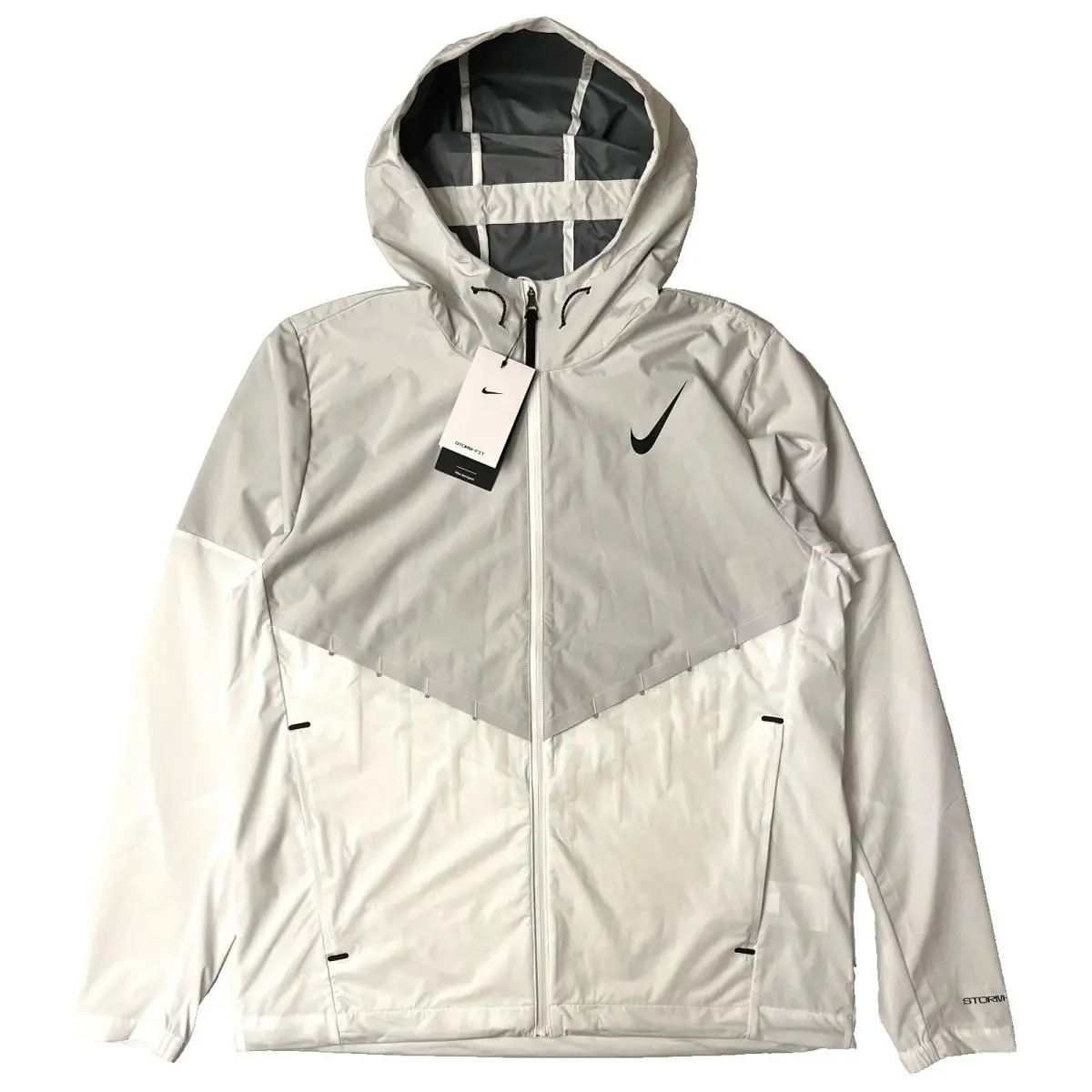 Nike Storm-fit Aerogami Running Jacket FZ9039-121 White/grey Men’s XL
