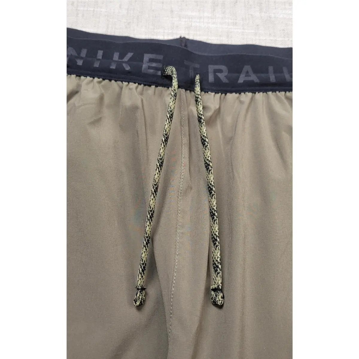 Nike clothing - Nike Trail Dawn Range Running Pants - DX0855-222 - Green Black 4