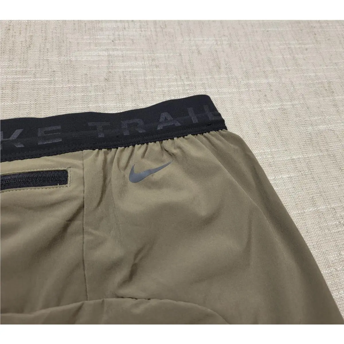 Nike clothing - Nike Trail Dawn Range Running Pants - DX0855-222 - Green Black 6