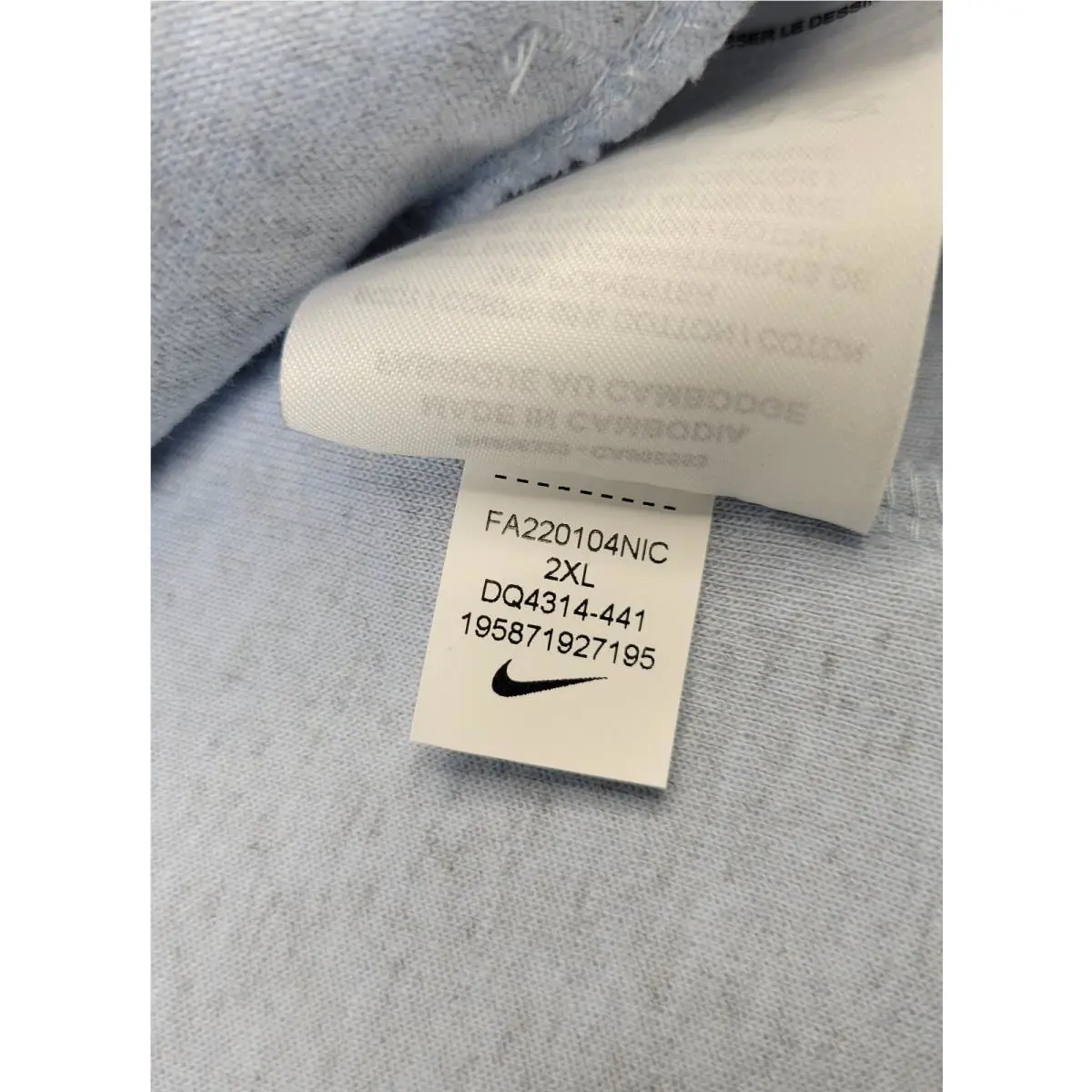 Nike clothing - DQ4314-441 - DQ4314-441 - Light Blue Black 10