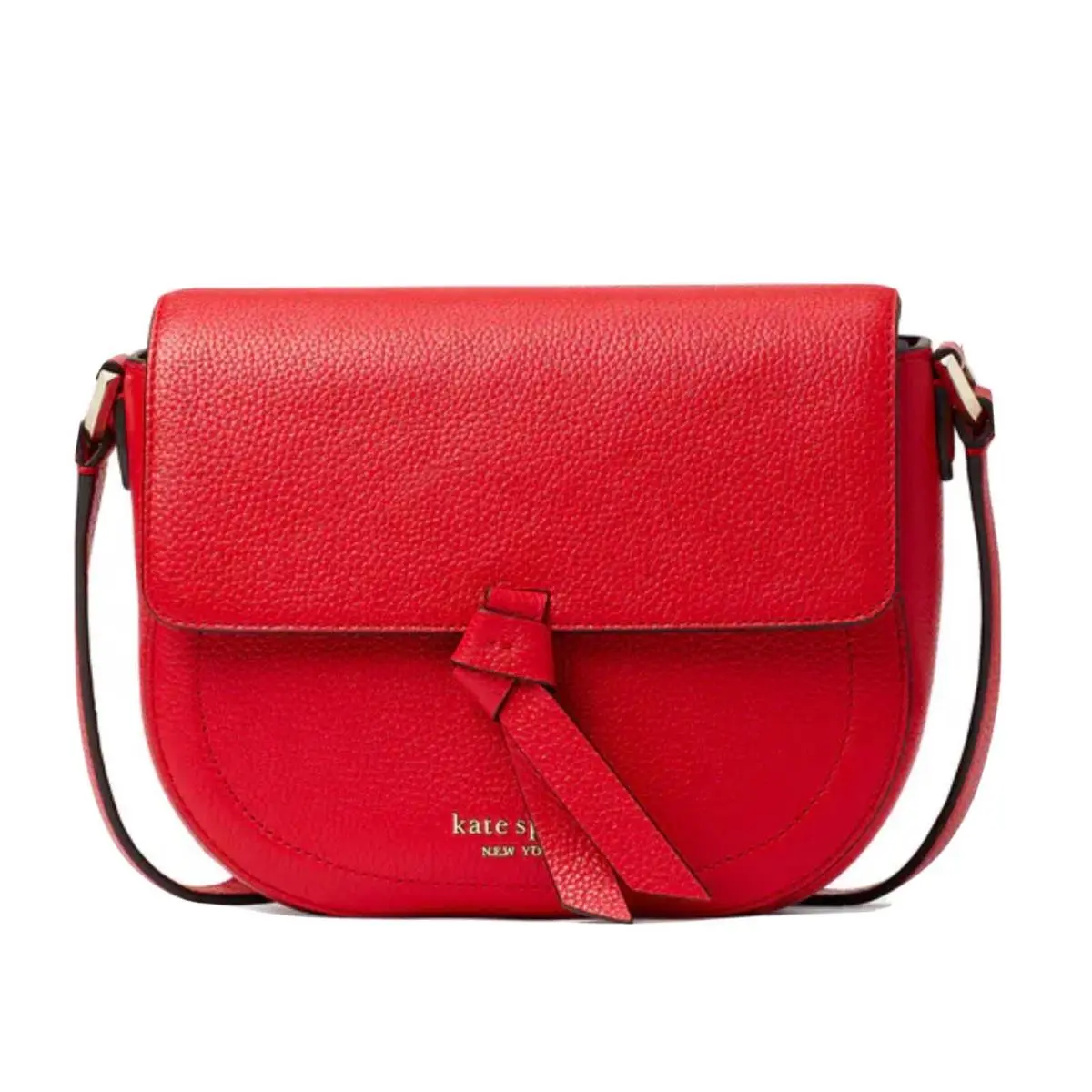 Kate Spade New York Knot Small Saddle Hangbag Lingonberry