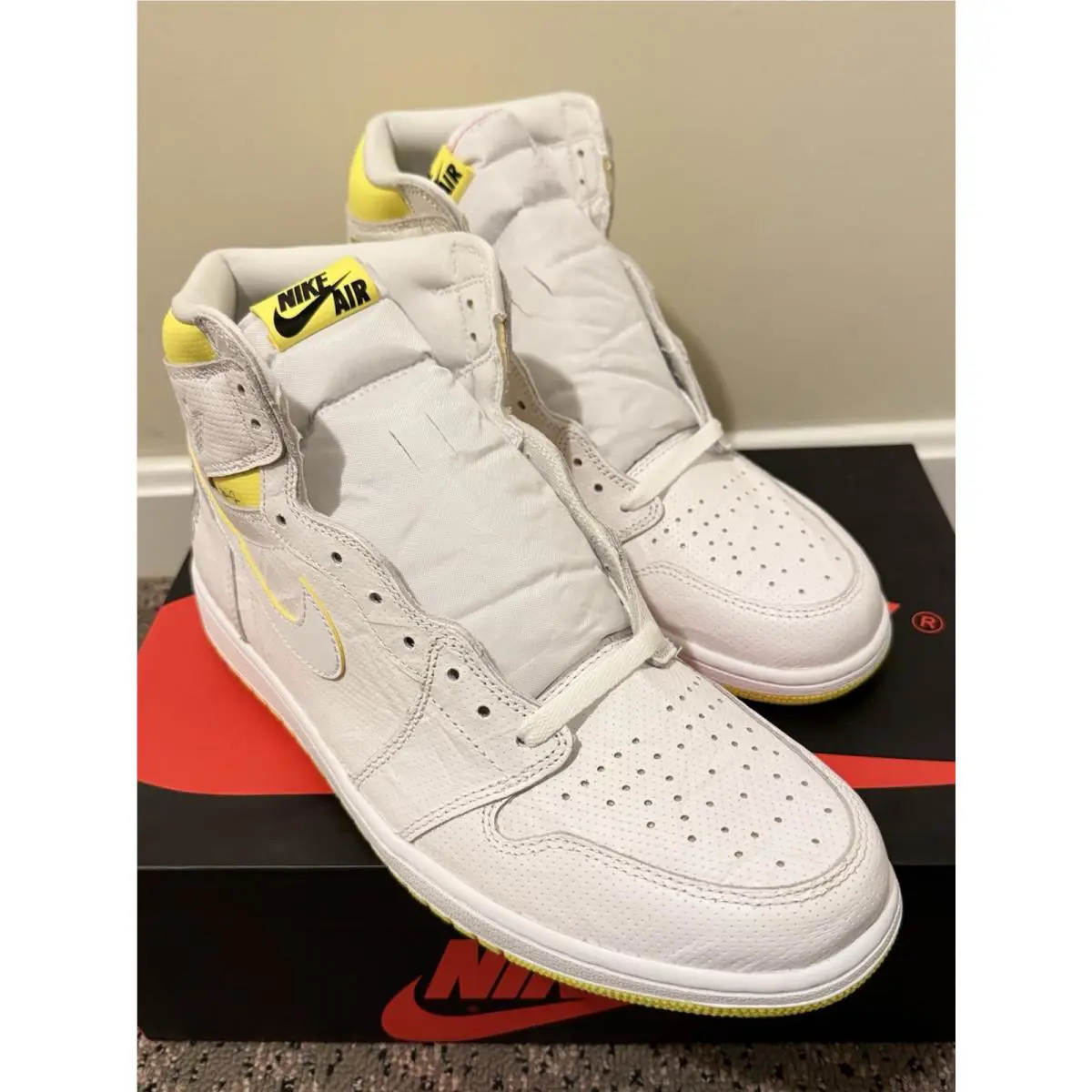 Nike shoes - Air Jordan 1 - Air - 555088-170 - White (UPC: 0193145685093) 0