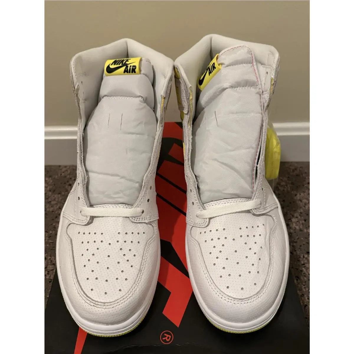 Nike shoes - Air Jordan 1 - Air - 555088-170 - White (UPC: 0193145685093) 2