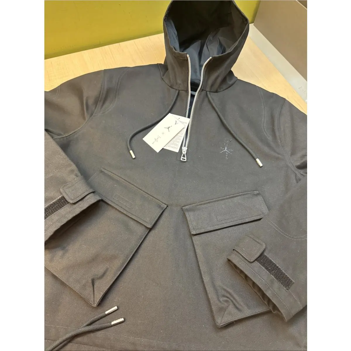 Nike Air Jordan x Travis Scott Cactus Jack Quarter Zip Jacket Black Small