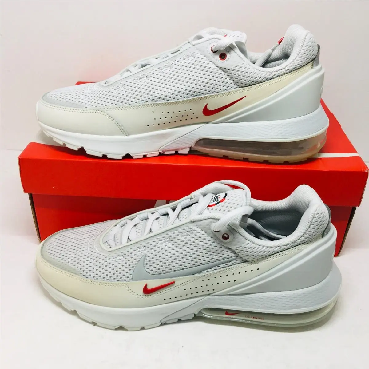 Nike Air Max Pulse DR0453-001 Men Photon Dust Silver Red Shoes 9.5 M