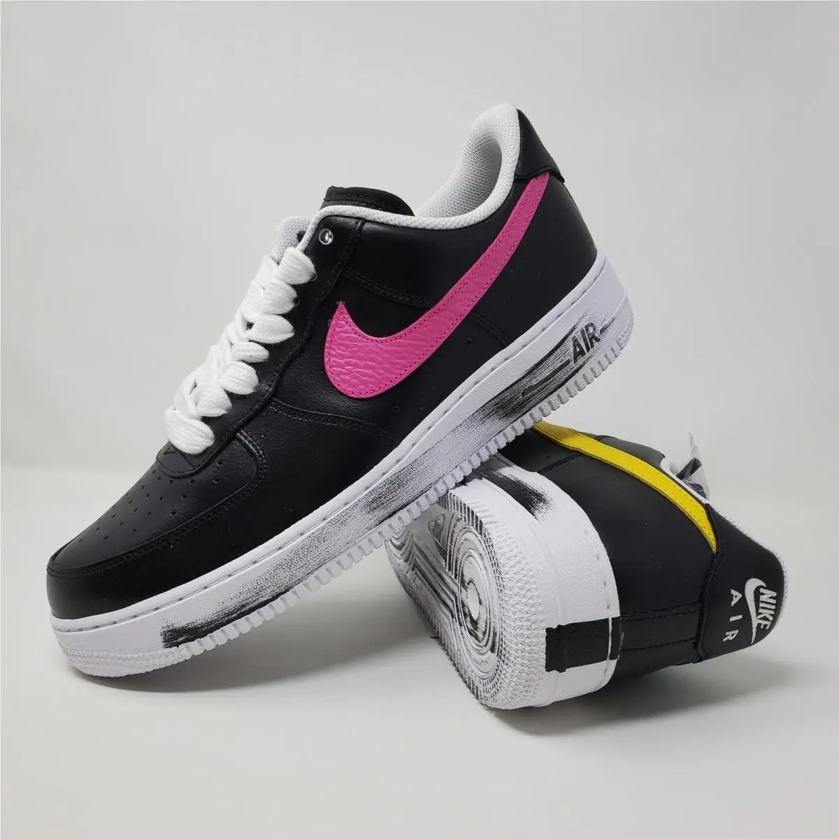 Nike G Dragon x Air Force 1 07 Noise 3.0 Men`s Size 12 Black AQ3692-004
