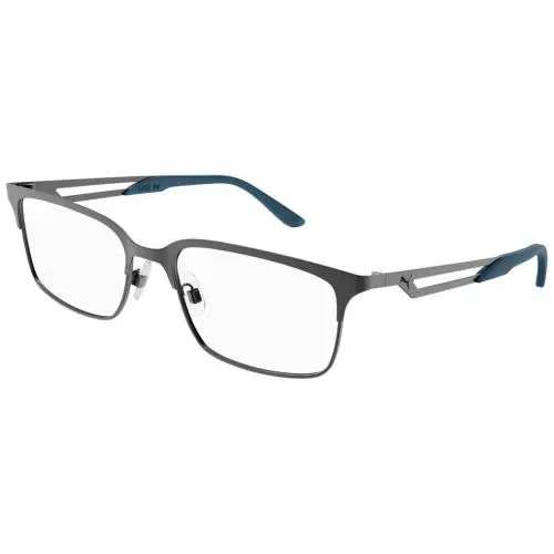 Puma PU0350O Eyeglasses Men Ruthenium Rectangle 56mm