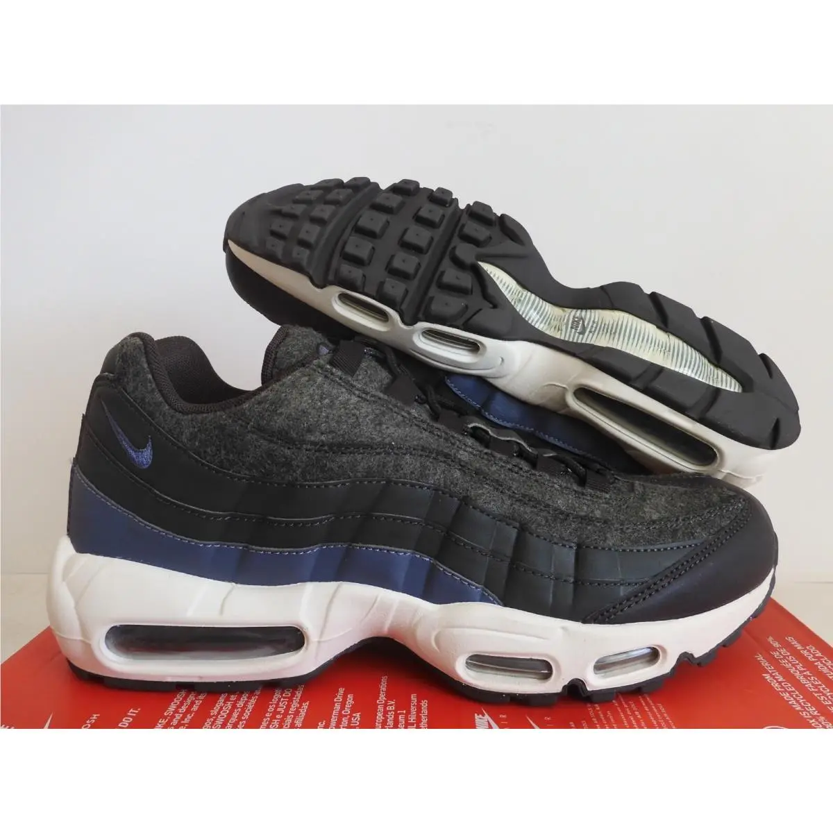 Nike Air Max 95 Premium Sequoia Green-light Carbon Fleece Sz 10.5 538416-300