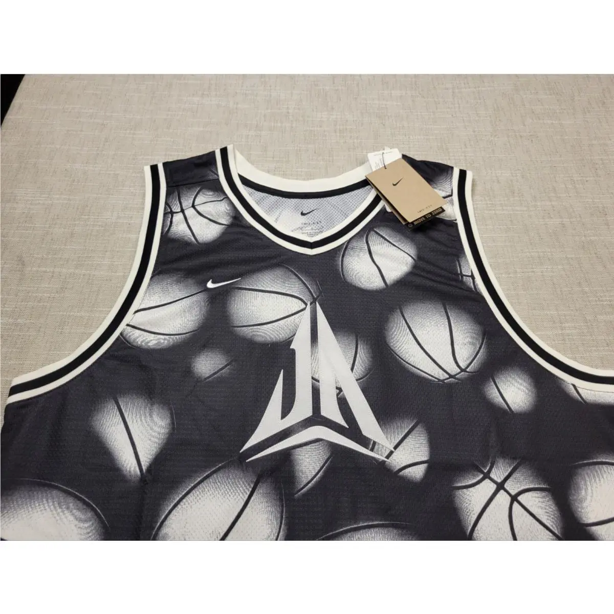 Nike clothing - Nike Ja Dri Fit DNA Basketball Jersey - FN2977-133 - Black White 1