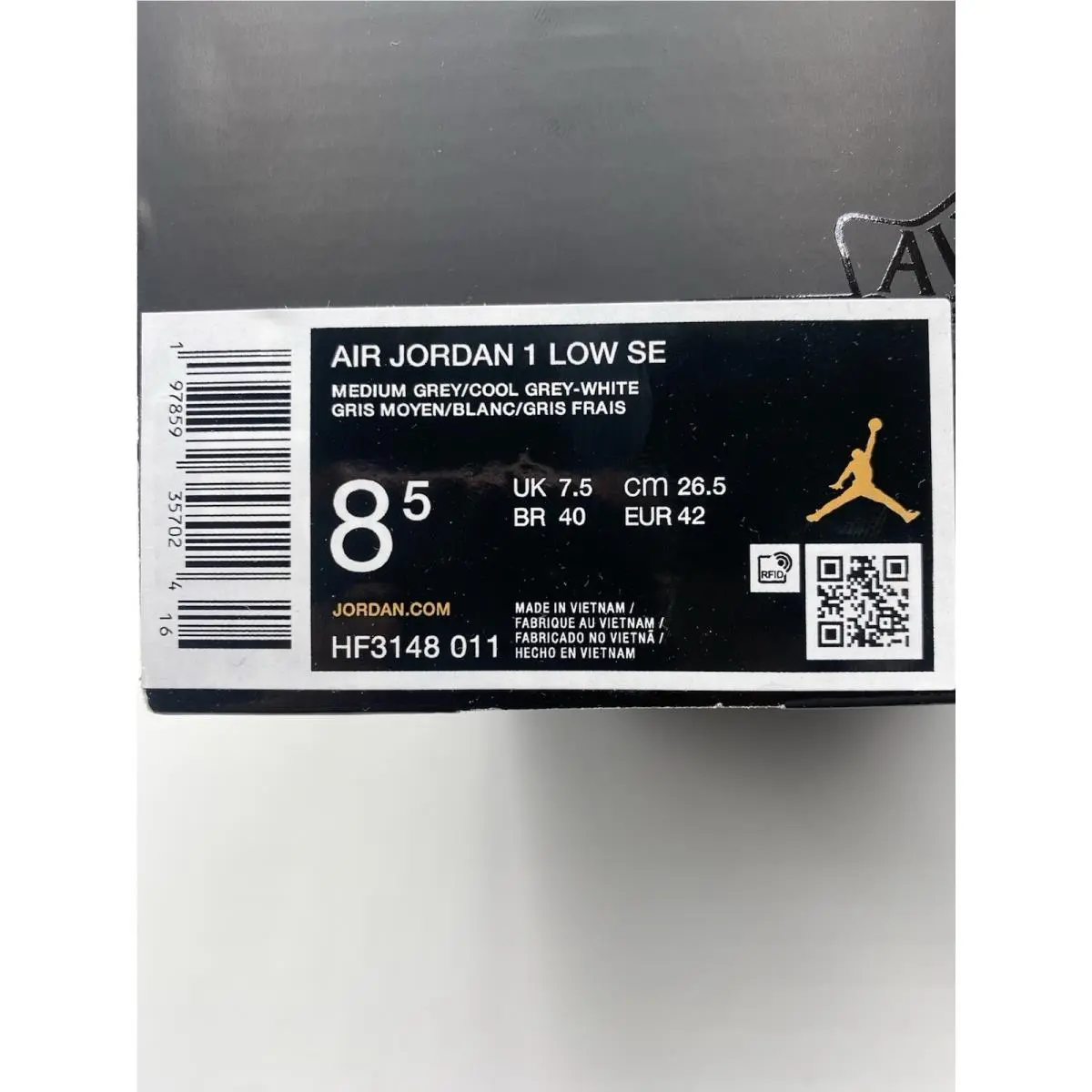 Nike shoes - Nike Air Jordan 1 - Air - HF3148 011 - White (UPC: 197859357024) 6