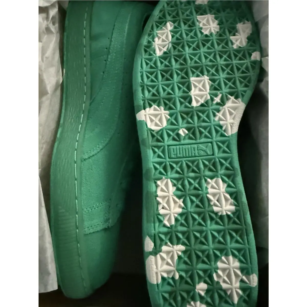Puma shoes - PUMA Suede - Suede - 362780-01 - Green 0