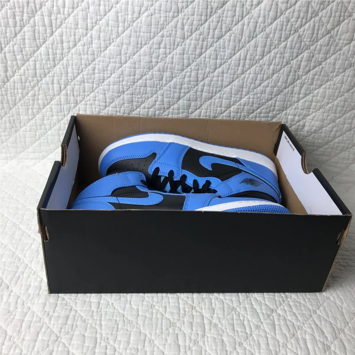 Nike shoes - Jordan Air 1 Mid GS - DQ8423-401 - University blue/Black-White 11