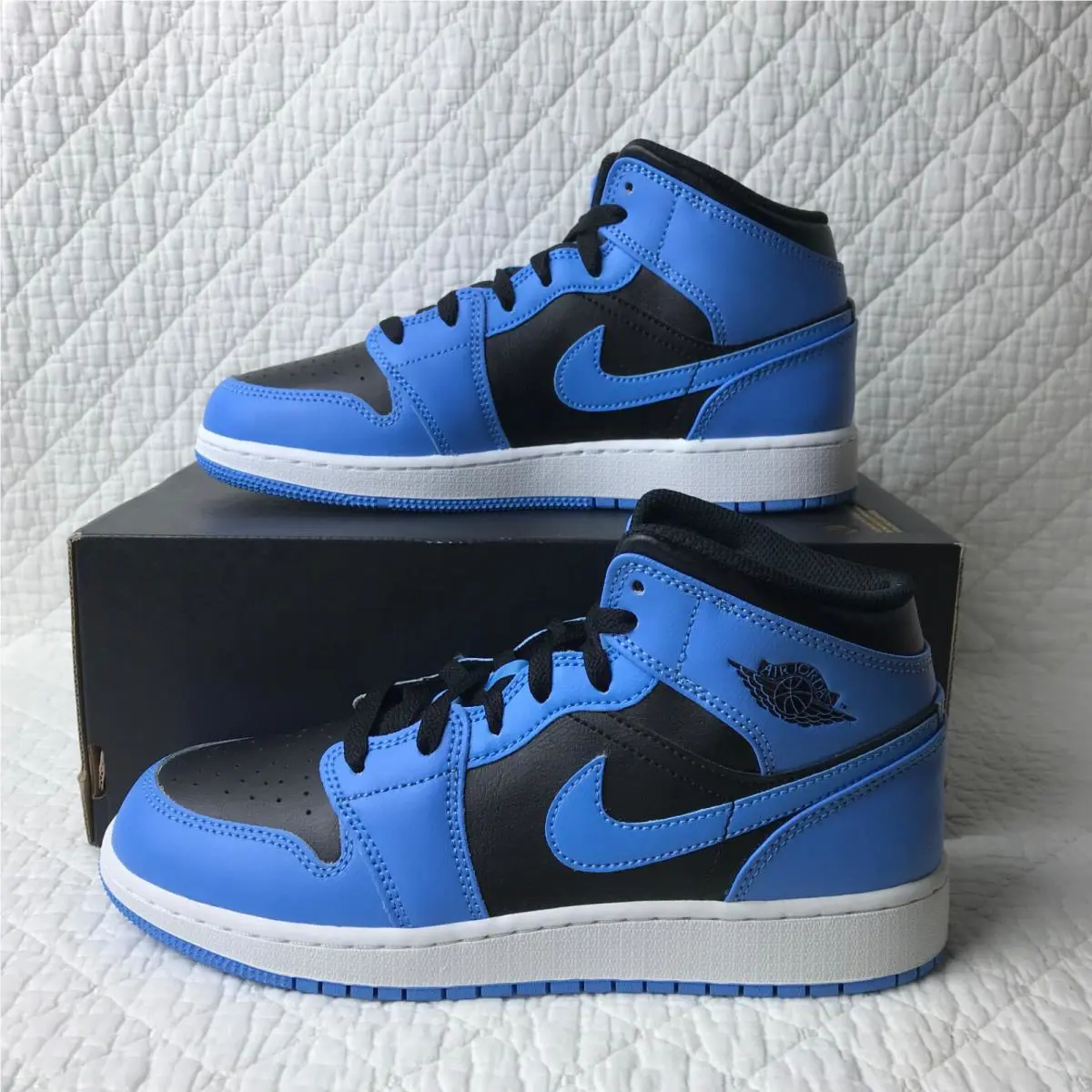 Nike shoes - Jordan Air 1 Mid GS - DQ8423-401 - University blue/Black-White 1