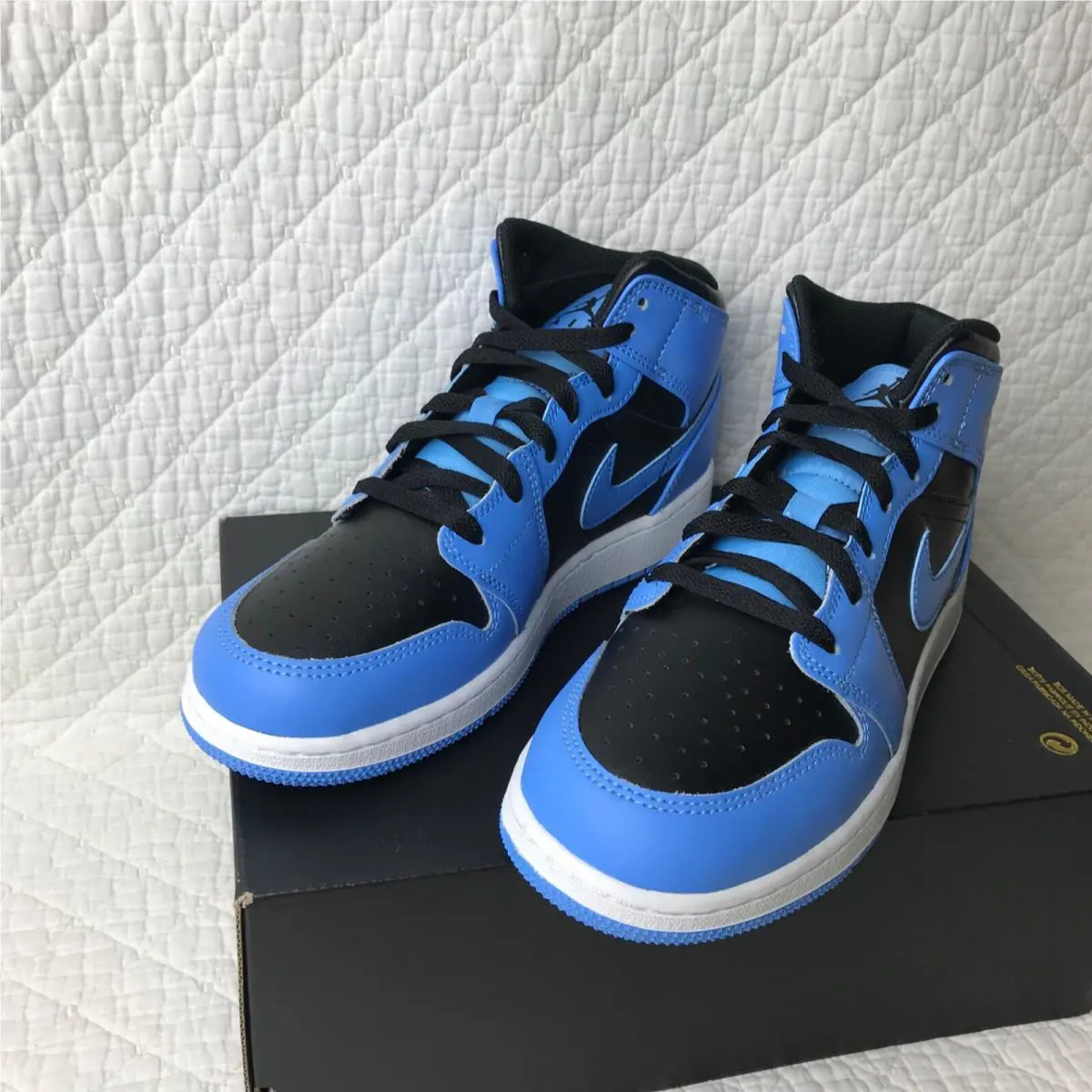 Nike shoes - Jordan Air 1 Mid GS - DQ8423-401 - University blue/Black-White 6