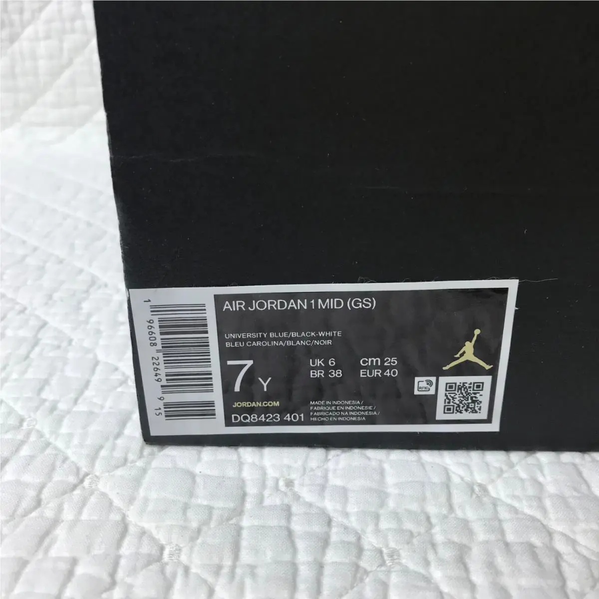 Nike shoes - Jordan Air 1 Mid GS - DQ8423-401 - University blue/Black-White 13