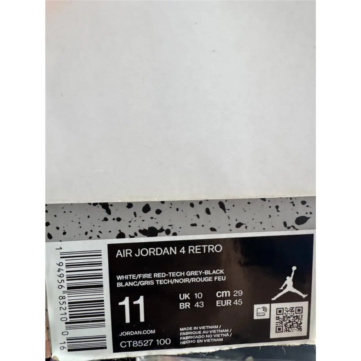 Nike shoes - Air Jordan 4 - Air - CT8527-100 - White (UPC: 0194956852094) 13