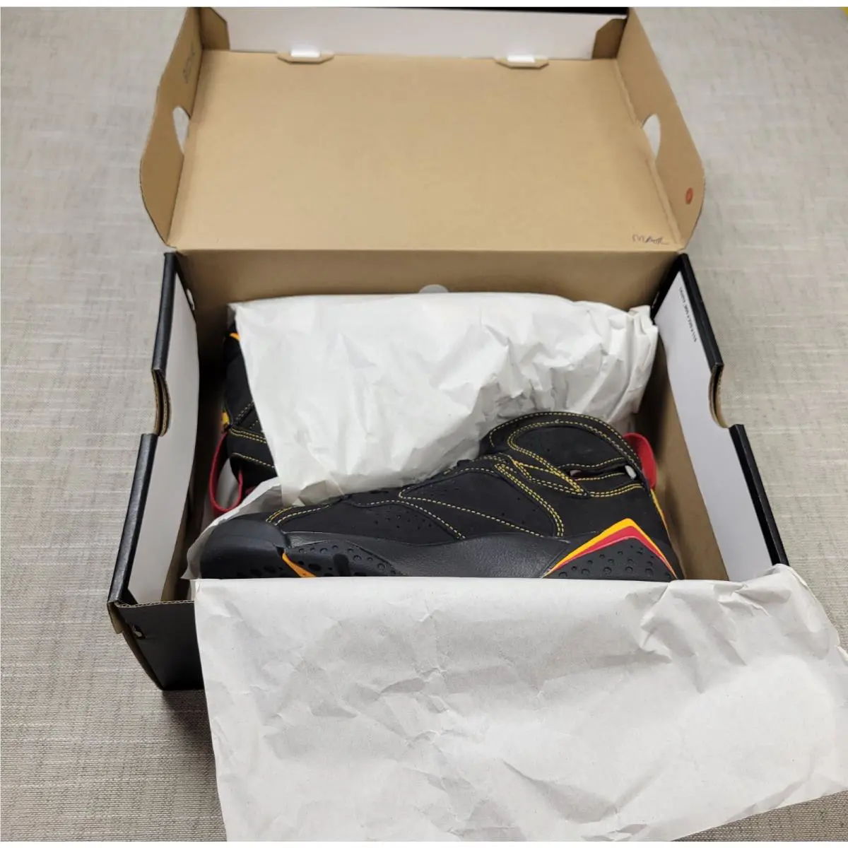 Nike shoes - Air Jordan Retro 7 - Air Retro - DQ6040-081 - Black Yellow Red 10