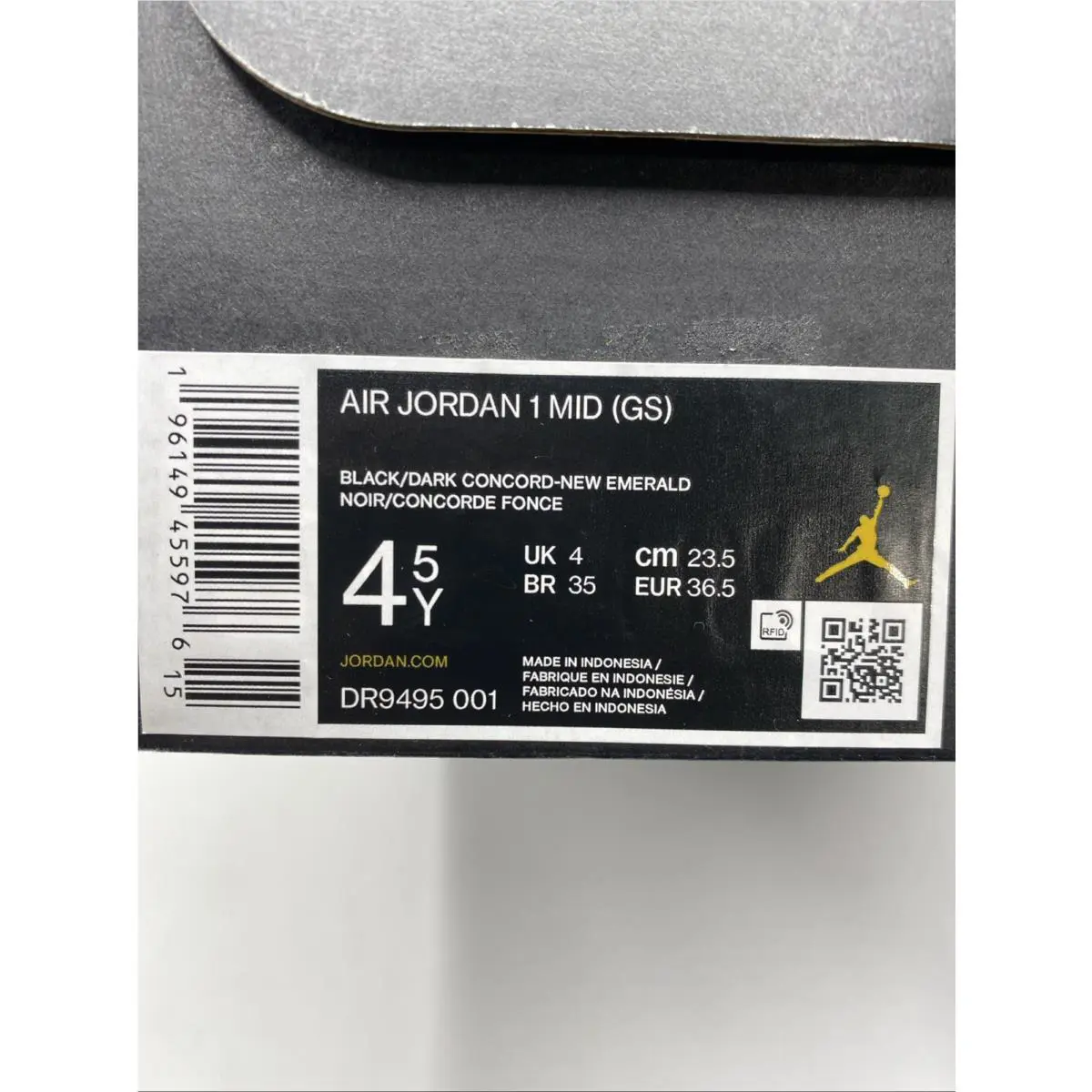 Nike shoes - Air Jordan 1 Mid - Air Mid - DR9495 001 - Black/Dark Concord (UPC: 196149455976) 8