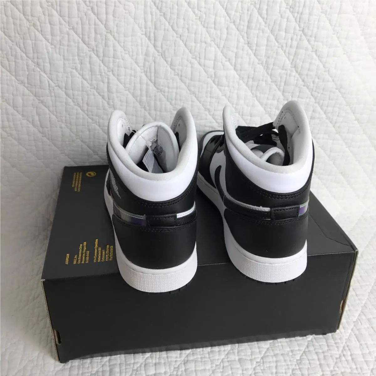 Nike shoes - Jordan Air 1 Mid GS - DR9495-001 - Black/Dark Concord new emerald 4