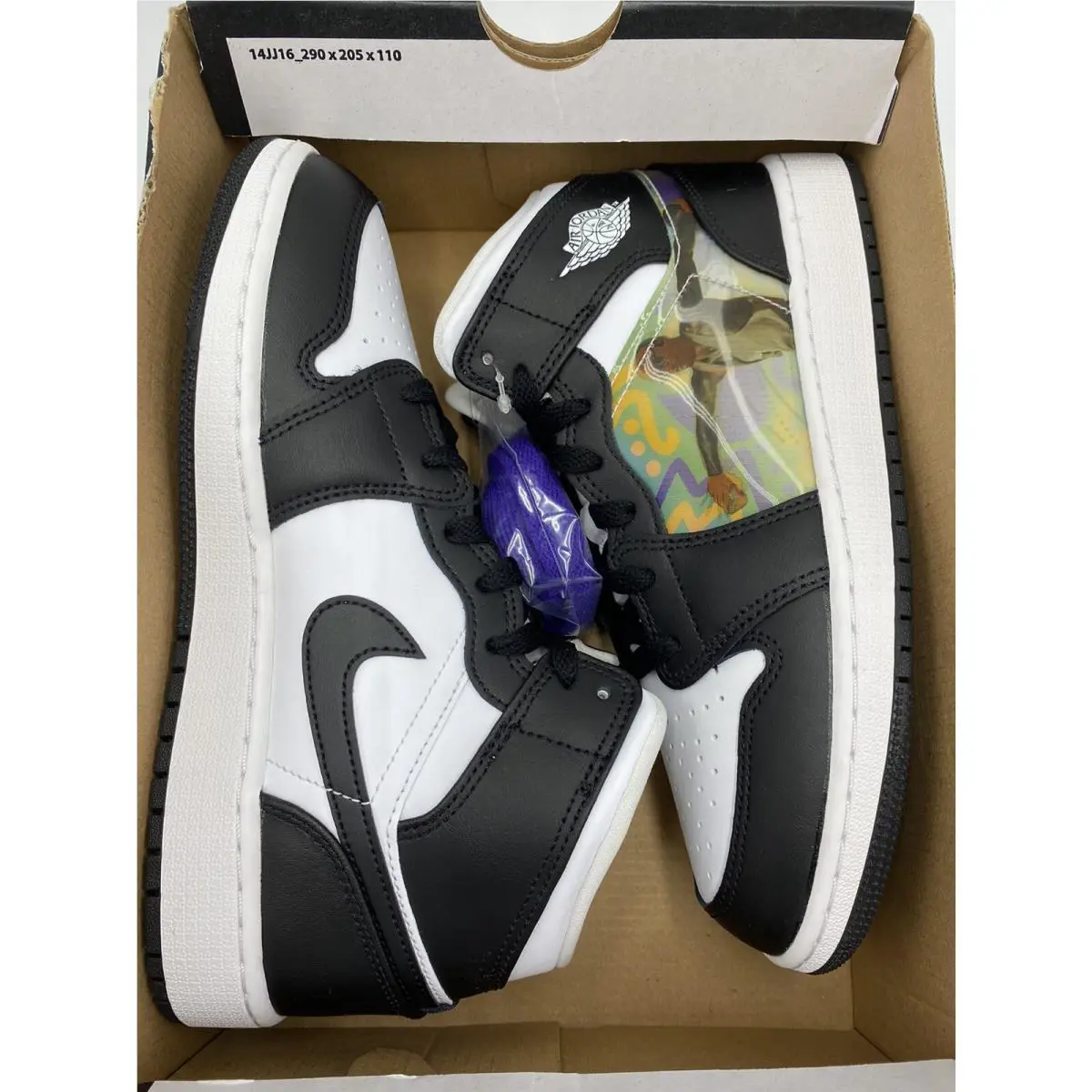 Nike shoes - Air Jordan 1 Mid - Air Mid - DR9495 001 - Black/Dark Concord (UPC: 196149455976) 7