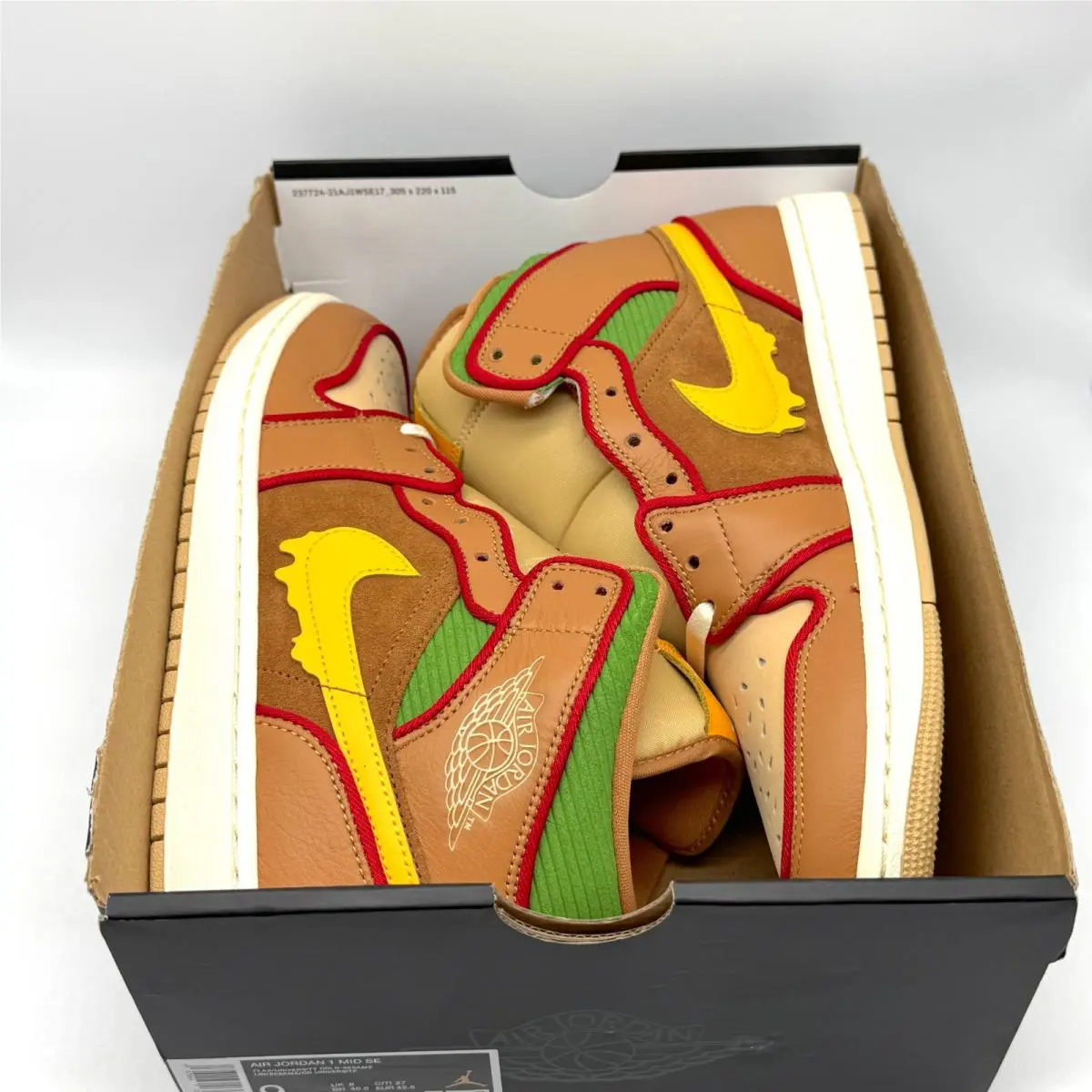 Nike shoes - Air Jordan 1 Retro Low OG - IB7403 224 - Flax / University Gold-Sesame (UPC: 197864010549) 7
