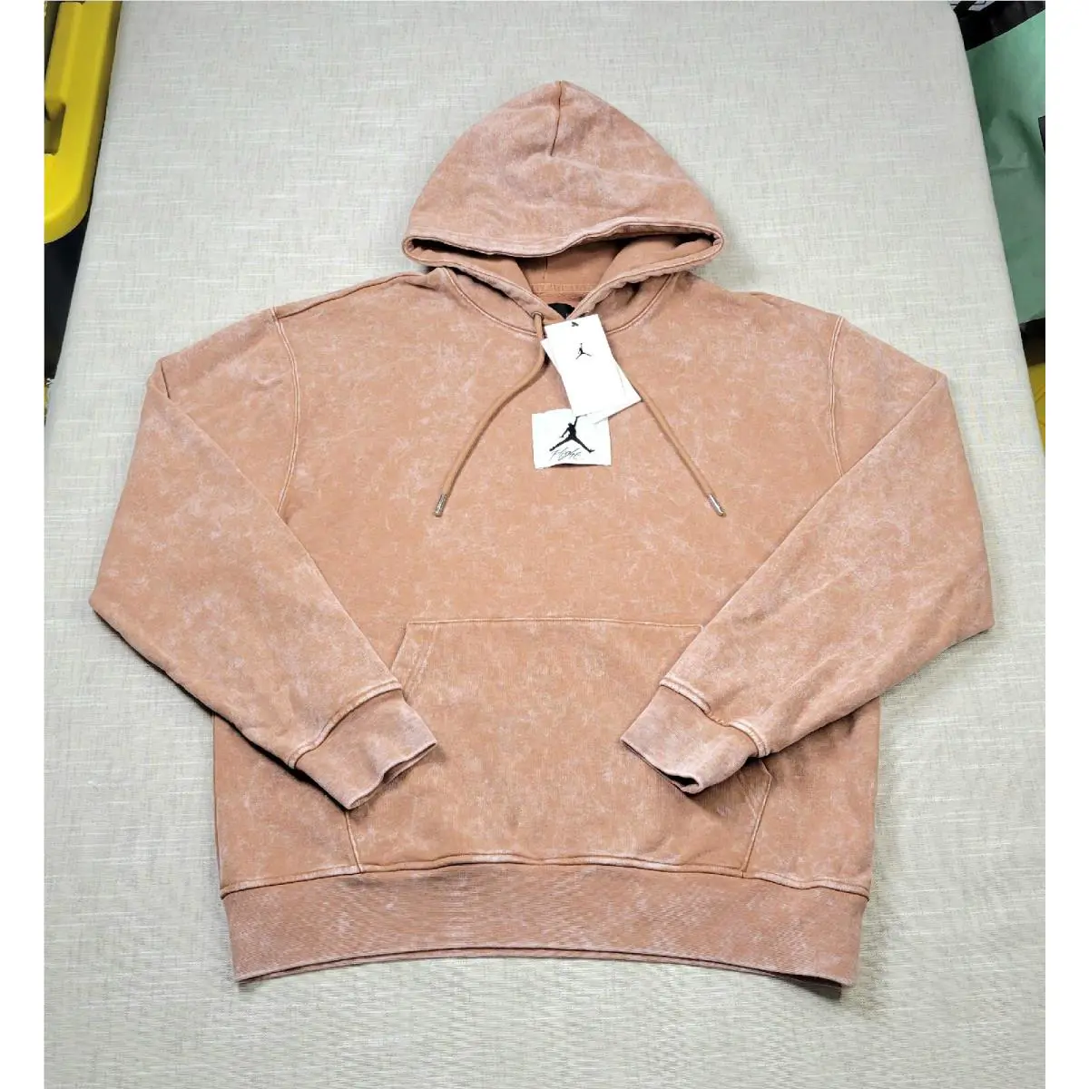 Nike Air Jordan Hoodie Mineral Clay White Statement Fleece DR3087-215 Size M