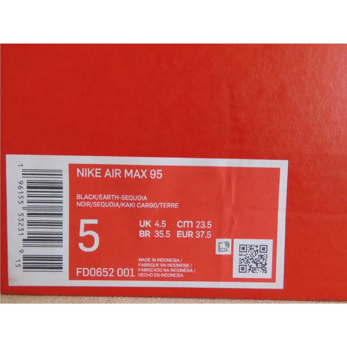 Nike shoes - Nike Air Max 95 - Air Max - FD0652-001 - Black (UPC: 196155532319) 3