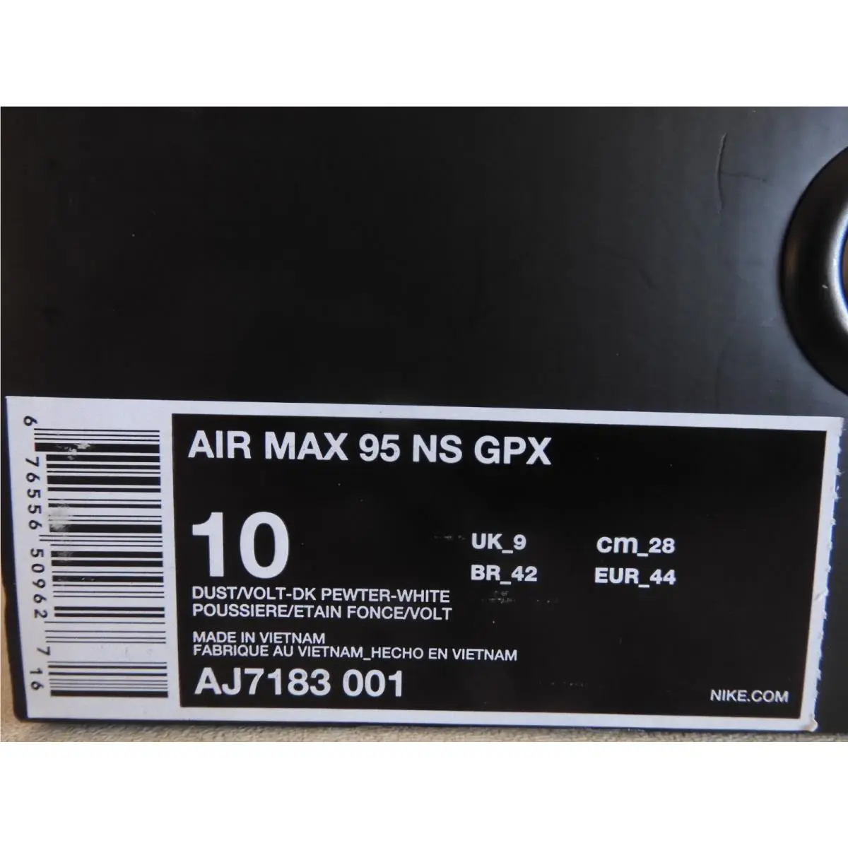 Nike shoes - Nike Air Max 95 - Air Max - AJ7183-001 - Gray (UPC: 676556509627) 6
