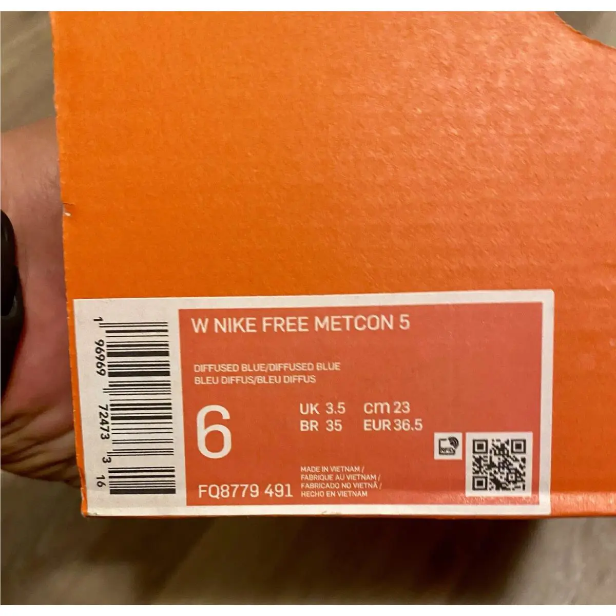 Nike shoes - Nike Free Metcon 5 - Free Metcon - FQ8779-491 - Diffused Blue/Light Bone/White/Diffused Blue (UPC: 196969724733) 10