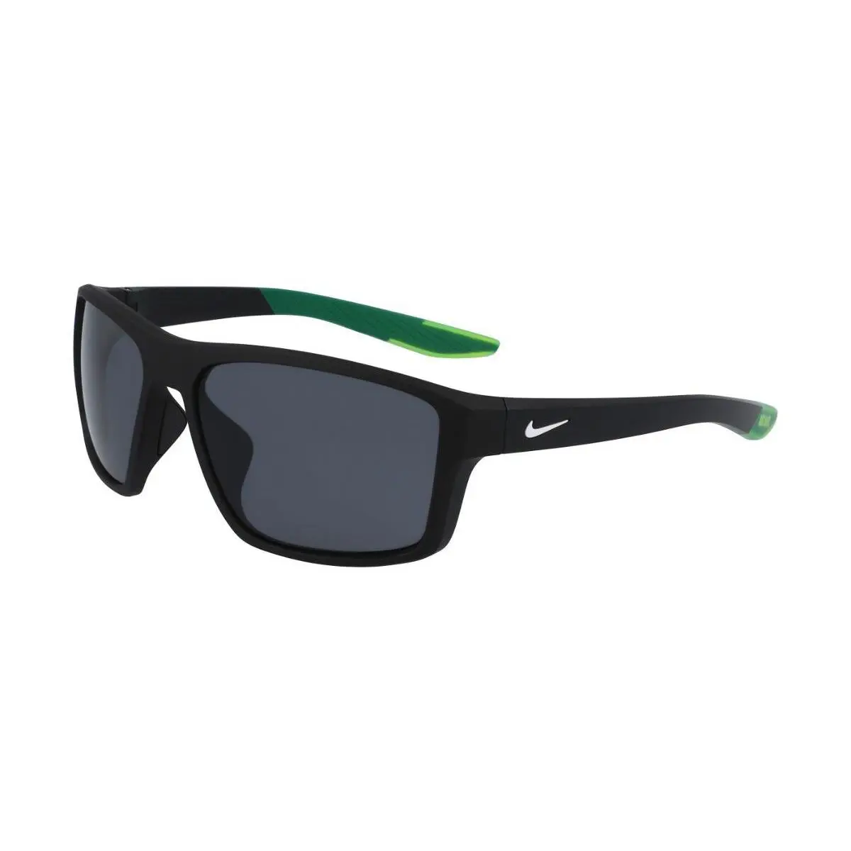 Nike BRAZEN-FURY-FJ2259-010-6017 Sunglasses 60mm - Frame: MATTE BLACK, Lens: DARK GREY