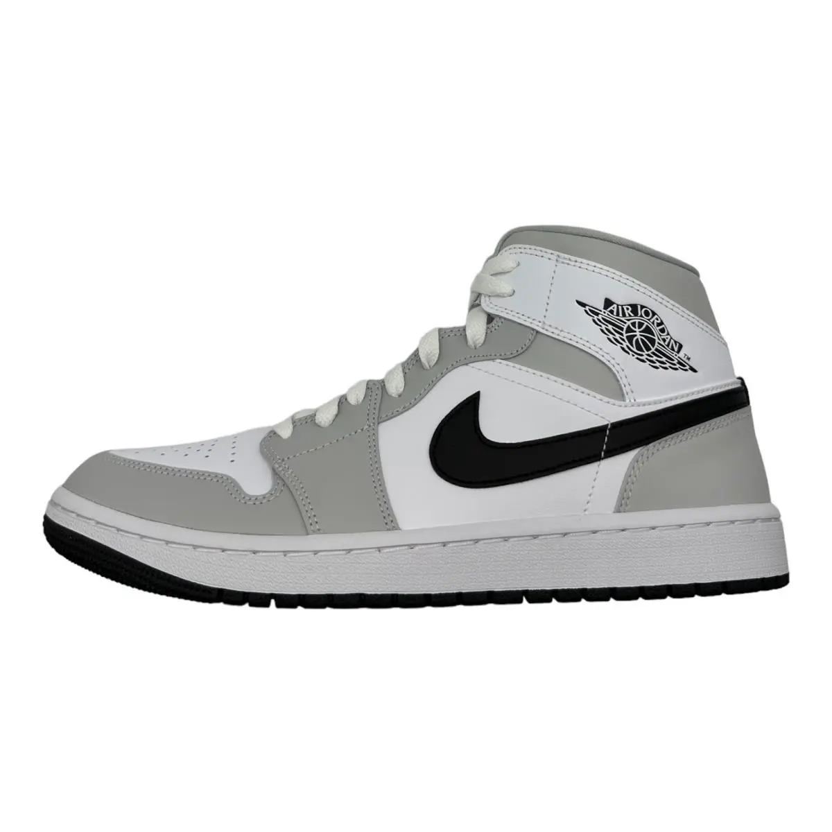 Nike Air Jordan 1 Mid Light Smoke Grey Fog White BQ6472-015 - Women`s Size 11