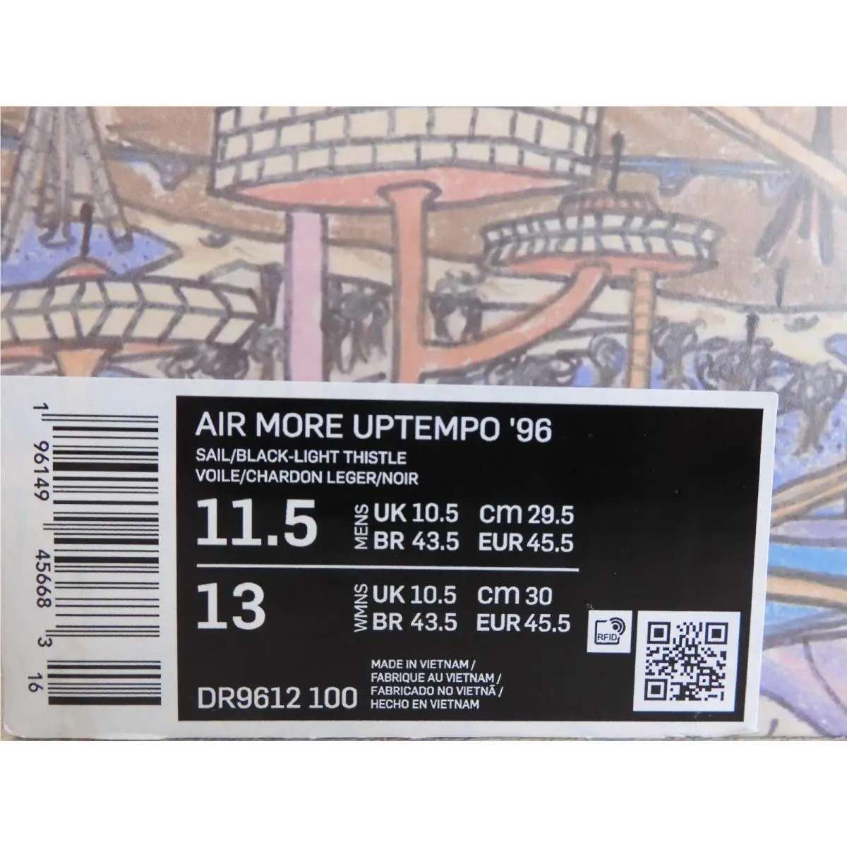 Nike shoes - Nike Air More Uptempo `96 - DR9612 100 - White (UPC: 196149456683) 3