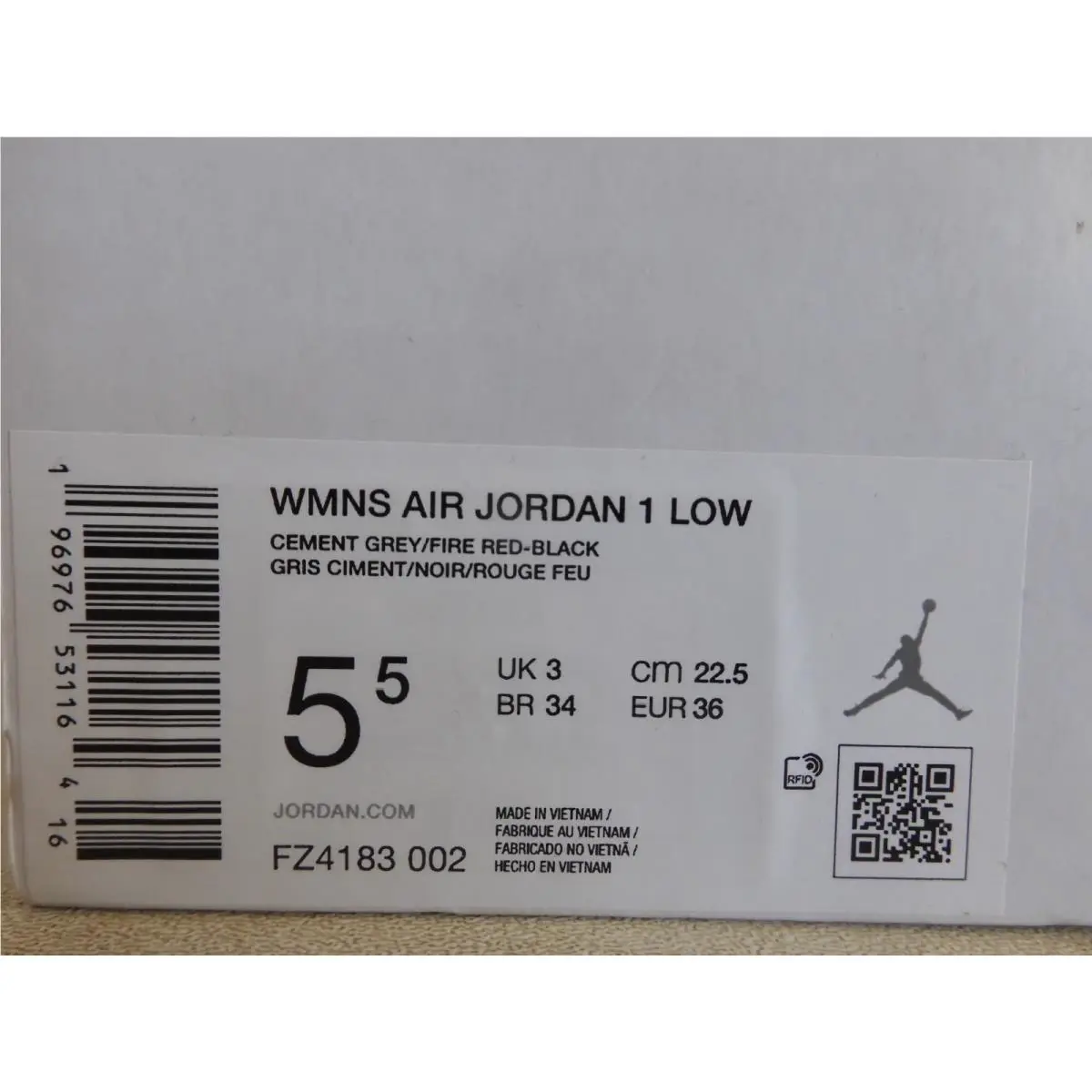 Nike shoes - Air Jordan 1 Low - Air Low - FZ4183-002 - Gray 6